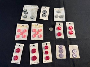 Vintage Button Card Assortment - Le Chic, B.G.E. & Streamline