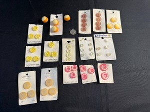 Sewing Buttons - Vintage Streamline, La Moderne & Assorted Cards