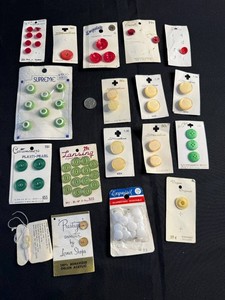 Vintage Sewing Buttons - Streamline, Exquisit & Assorted Mixed Lot
