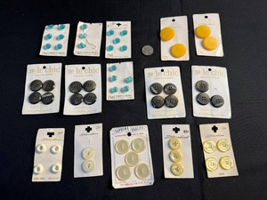 Vintage Sewing Buttons - Le Chic, Streamline & Supreme Quality