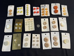 Vintage Sewing Buttons - Streamline, Le Chic & Assorted Mixed Lot