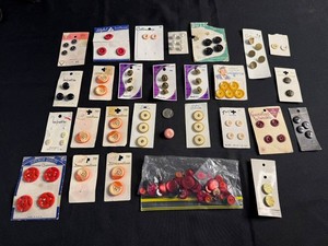 Vintage Sewing Buttons - Costumakers, Streamline & Le Bouton Mixed Lot