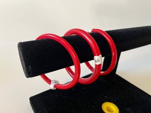 Bangle Bracelets - Red (Lot of 3)