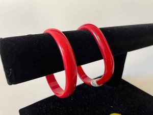 Red Bangle Bracelets - Lot of 2