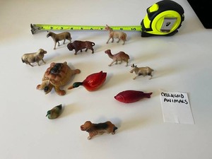 Celluloid Animal Figures - Assorted Farm & Wildlife
