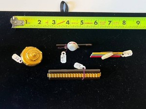 Vintage Costume Jewelry Brooch & Bar Pin Mixed Lot of 4