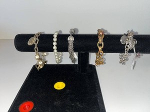 Charm Bracelets - Assorted Estate Jewelry Group (Lot of 5)