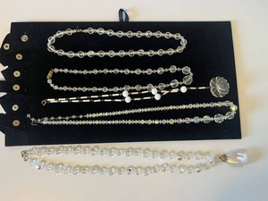 Crystal Beaded Necklaces - Mixed Jewelry Group of 5