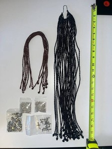 Jewelry Making Supplies - Braided Cords & Metal Findings Mixed Lot