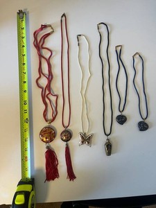 Pendant Necklaces - Cloisonne-Style Mixed Lot of 6