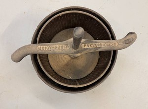 Antique Cast Iron Juicy Fruit Press