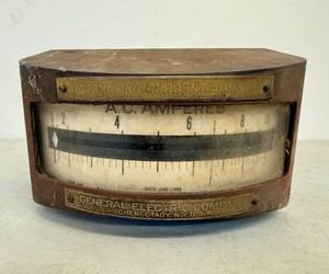 Vintage General Electric Type H-5 AC Ammeter