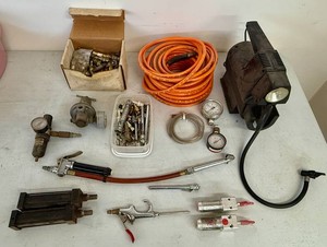 Pneumatic Air Hoses, Cylinders, Valves, Fittings, Tire Air Compressor and more.