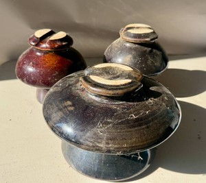 Vintage Large Electrical Insulators - Ceramic
