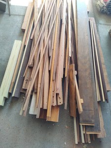 Large Lot of Wood ScrapsCorner PiecesWood Trim