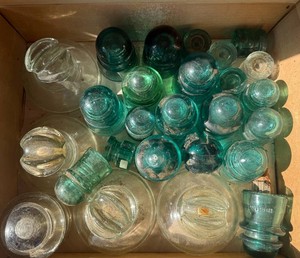 Vintage Electrical Insulators - Glass