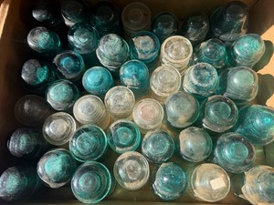Vintage Electrical Insulators - Glass