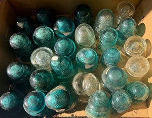 Vintage Electrical Insulators - Glass