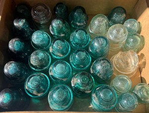Vintage Electrical Insulators - Glass
