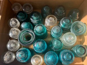 Vintage Electrical Insulators - Glass