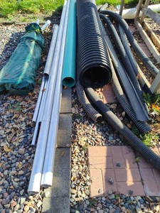 Assortment of PVC, Metal and Rubber Tube Piping