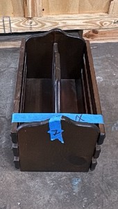 Wooden milk crate