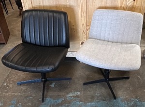 2 swivel chairs