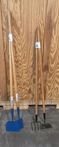 Garden tools and broom