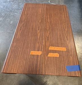 Fold out wooden table