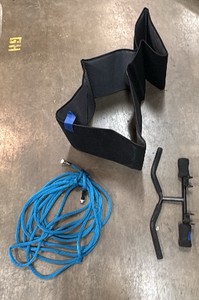 Total Gym Wing Bar Attachment, Blue Zero G hose, fabric floor mat