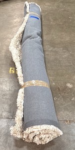 Large white fluffy rug