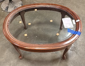 Glass coffee table