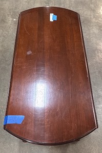Long wooden coffee table
