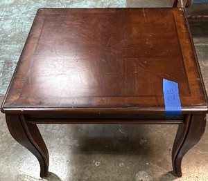 Square wooden side table