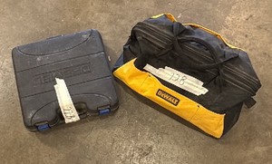 Deemed advantage high speed rotary saw and bag of dewalt tools