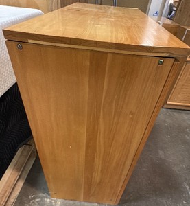 Light wood-toned cabinet