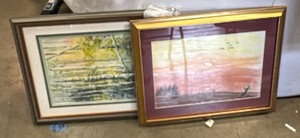 2 landscape pictures