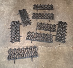 8 Small plastic fences