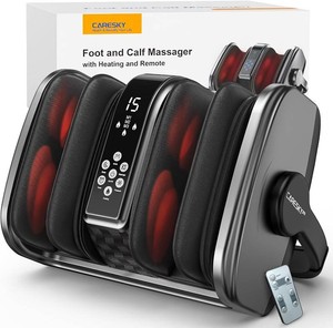 $190 CARESKY Shiatsu Foot Massager with Heat, FSA Eligible HSA Foot Massager for Plantar Fasciitis, Neuropathy, Circulation and Pain Relief, Foot and Calf Massage at HomeOffice
