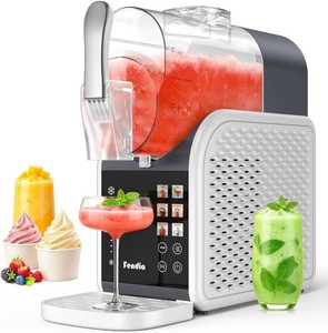 $289 Max 95oz Slushie Machine with 6 Smart Presets, No Ice Needed Frozen Drink Maker for Home, Quick 30-Min Freeze for Slush, Margaritas, Smoothies, Ice Cream & More, Large Capacity Party Slushy Maker