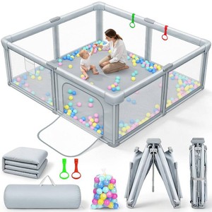 $200 Foldable Baby Playpen with Mat 71 79 Playpen for Babies and Toddlers