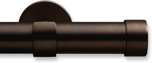 Cambria Designer Oil Rubbed Bronze Fixed Length Luxury Curtain Rod - 4.5 ft