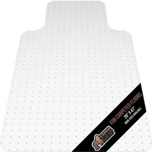 GORILLA GRIP Office Chair Mat for Carpet Floors, Smooth Glide, Slip Resistant, 29x47 Clear Lip