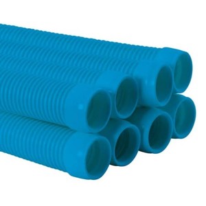 U.S. Pool Supply Professional 8 Piece Swimming Pool Vacuum Cleaner Hose Set, Teal - 40 Flexible Spiral Wound Connector Sections with 1.5 Male & Female Cuffs - Fits Most Brands of Automatic Cleaners