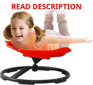 Sensory Spinning Chair for Autistic Kids,Sit and Spin Toy,Red