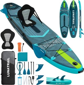 $220 11 x 34 Extra Long Extra Wide Inflatable Stand Up Paddle Board SUP Kit Item Highlights