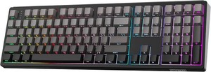 EPOMAKER TH108 Full Size Mechanical Keyboard, Wireless Gaming Keyboard with 10000mAh Battery, Creamy Gasket, 108 Keys, Hot Swap, Custom Driver, RGB Backlight (Black, Sea Salt Silent)
