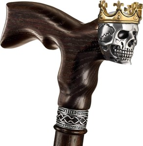 Asterom Skull Cane, Stylish Walking Cane for Men, Wooden, Unique, Cool