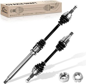 $120 Front CV Axle Shaft Assembly Pair  Compatible with Ford Focus 2012-2018 L4 2.0L Automatic Dual Clutch Transmission  Driver & Passenger Side Complete Set, Replace NCV11182 NCV11183