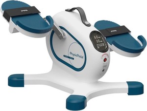 $400 Nobol PhysioPedal  Motorized Under Desk Exercise Bike for Seniors & Adults   Electric Pedal Exerciser with Remote, Adjustable Speeds & Resistance, LED Display, Portable Seated Leg & Arm Pedaler